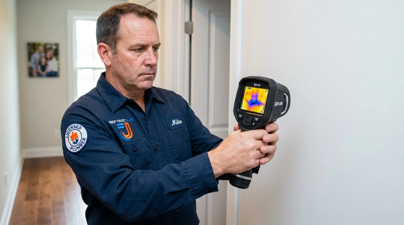 Thermal imaging leak detection by Johns Plumbing LLC in Riverton